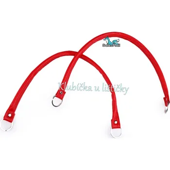 Ucha na tašky z eko kůže červená (2ks-1pár)