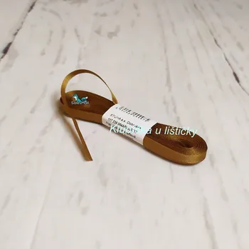 Stuha Český výrobce Taftová stuha 6mm 710 - středně hnědá