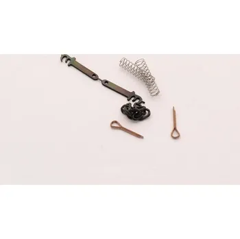 Modelová železnice hák a tříčlánková spojka, mosaz Romford jr9