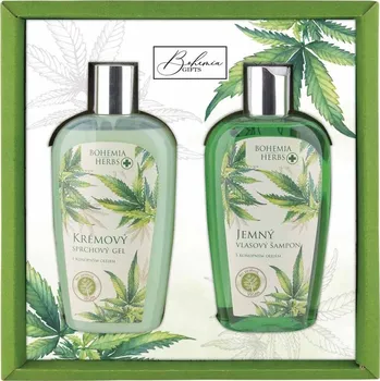 Sprchový gel Bohemia Herbs dárková sada Cannabis (sprchový gel 250 ml + šampon 250 ml)