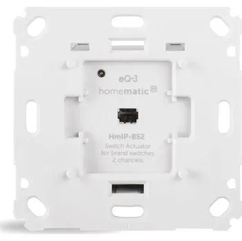 Napájecí zdroj pro osvětlení Homematic IP Spínací akční člen dvoukanálový - 6A, zápustná montáž - HmIP-BS2