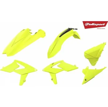 POLISPORT kompletní plasty RIEJU RR 125 2018-1999, BETA RR 250/300/390/380/430 18-19, barva žlutá fluo RIEJU RR 125 rok 99-18