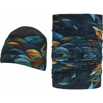 Čepice Čepice zimní + Multifunkční zateplený nákrčník PINGU - RUBY + RAT 73 S/M Polyester Thermo 73