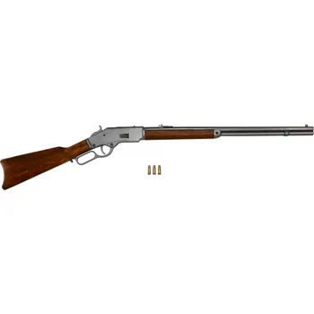 Sběratelství Denix Puška Winchester mod. 73 USA 1873 (110 cm) Povrchová úprava: Šedá + Přívěsek na klíče DENIX