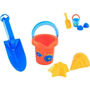Hračka na písek Sada na písek 4 ks s kbelíkem 10,5 cm 12 m+