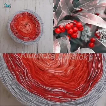 Příze eGalanteria Cherubínka 1500m Bobule v šedi