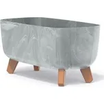 Prosperplast Květináč GRACIA CASE BETON EFFECT šedý 58cm x 24cm x 23,5cm
