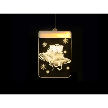 Vánoční dekorace Deminas Exkluzivní vánoční dekorace do okna motiv: Zvončeky