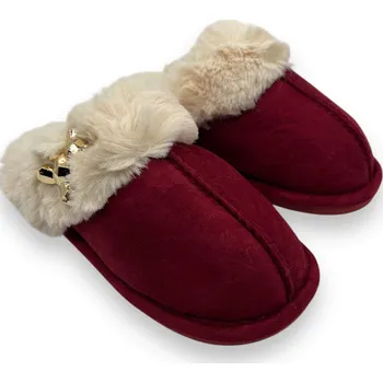 Dámské pantofle Dámské červené domácí pantofle Barva: Červená, Velikost: 39