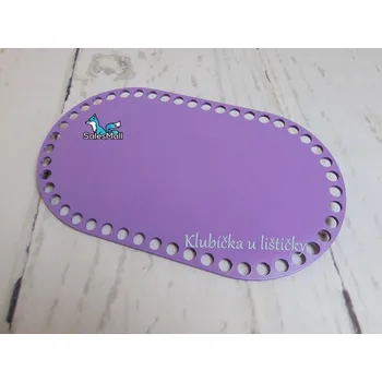 Příze Dno na košík ovál 14x24cm lila