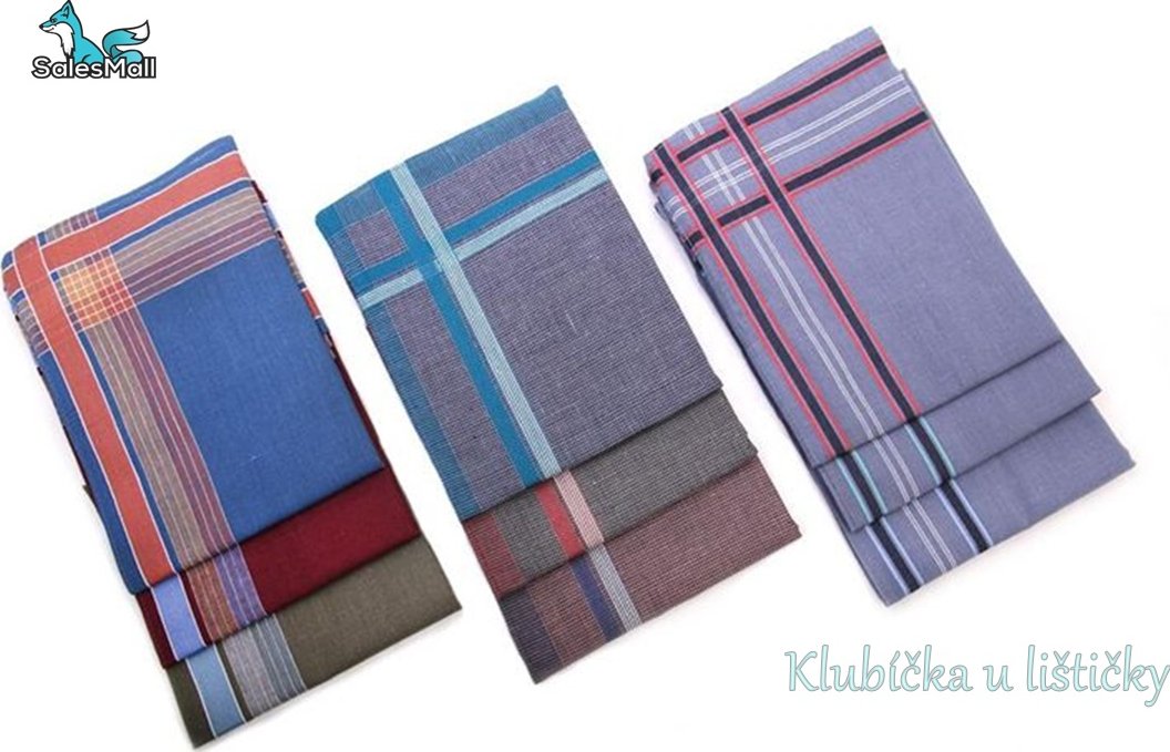 Etex Pánské kapesníky tmavé M12