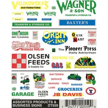 Modelová železnice propisot reklamní cedule Woodland Scenics DT559