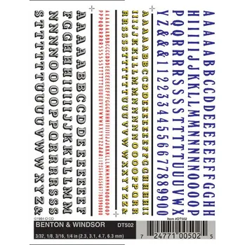 Modelová železnice propisotpísmena Beton & Windsor Woodland Scenics DT502