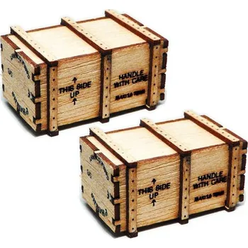 Modelová železnice dřevěná bedna 2ks Proses PHL-K-02