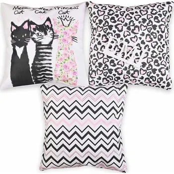 Dekorativní polštářek Povlaky na polštáře 40x40 cm CAT set 3 ks EMI