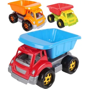 Hračka na písek Auto nákladní stavební baby sklápěčka na písek zaoblené hrany 3 barvy
