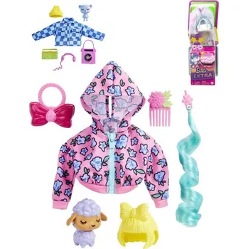 Panenka Mattel BRB Barbie Extra mazlíček zvířátko set s módními doplňky 3 druhy
