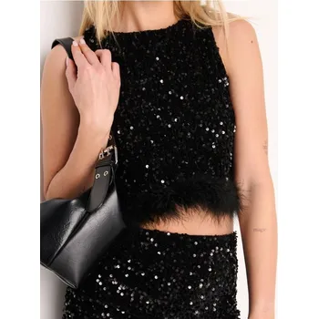 Sinsay - Top - černá - 4097Z-99X - 4097Z-99X-XS