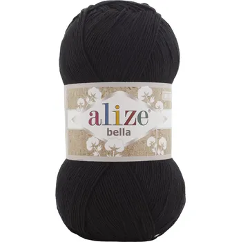 Galanterie Příze Alize Bella 60 - černá 100g