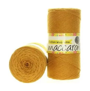 Příze Maccaroni Cotton Macrame 41-408 - tmavě hořčicová