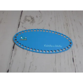 Příze Dno na košík ovál 10x22cm modrá