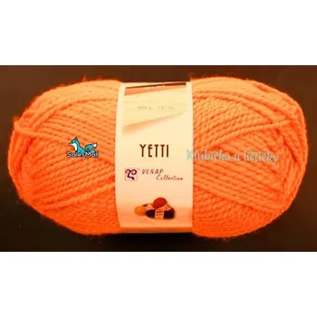 Příze Vlnap Příze Yetti 50011 - neonově oranžová