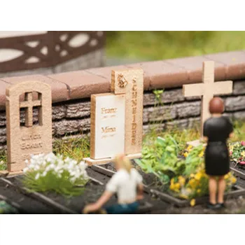 Modelová železnice sada náhrobních kamenů - doprodej Noch 14211
