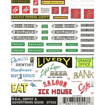 Modelová železnice propisot reklamní cedule Woodland Scenics DT553