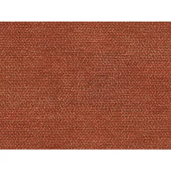 Modelová železnice 3D cihlová zeď červená Noch 56610