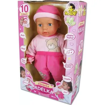Panenka Dětská panenka Adélka s funcemi 40cm