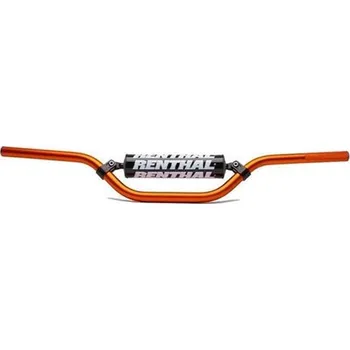 RENTHAL řídítka 7/8 CALA 22mm MX MINI HANDLEBAR ORANGE KTM 65 SX PADDED, barva oranžová s hrazdou KTM EXC 125 Six days rok 07-14