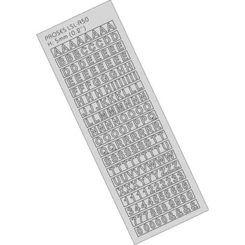 Modelová železnice písmena 5 mm Proses PLSL-A50