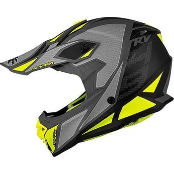 Helma na motorku Kappa KV49 krossová žlutá šedá černá matná helma na motorku L