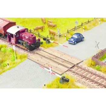 Modelová železnice dřevěný kolejový přejezd z fošen Noch 14624