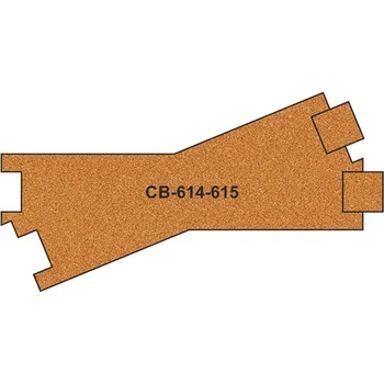 Modelová železnice korkové podloží 10ks pro R614-615 Proses PCB-614-5