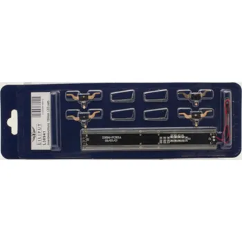 Modelová železnice vnitřní osvětlení žluté LED 150 mm pro podvozkové vozy Liliput L938941