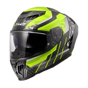 Helma na motorku LS2 FF807 DRAGON TRAX H-VIS YELLOW