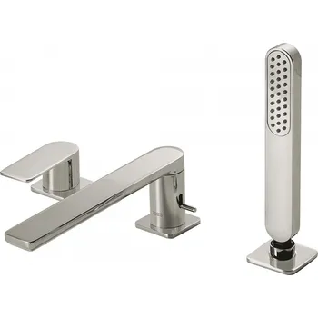 Vodovodní baterie TRES LOFT ocel Stojánková vanová baterie 20016201AC