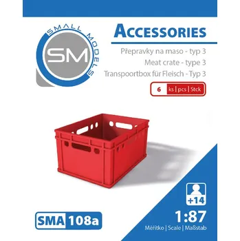 Modelová železnice přepravky na maso - typ 3 (6ks) Small Models 108a