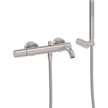 Vodovodní baterie TRES STUDY nerez ocel vanová baterie s příslušenstvím 26117001AC