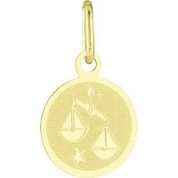 Přívěsek Přívěšek znamení Váhy ze žlutého zlata ZZ1248VAHF + dárek zdarma