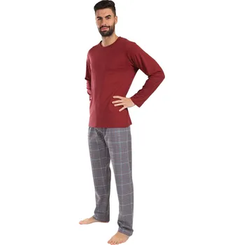 Pánské pyžamo Pánské pyžamo Gino vícebarevné (79173-MCRDxG) XL 79173-MCRDxG Možnost vrácení zboží ZDARMA do 120 dnů!