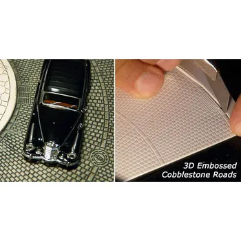 Modelová železnice set silnice - dlažba Proses P3D-EB-05