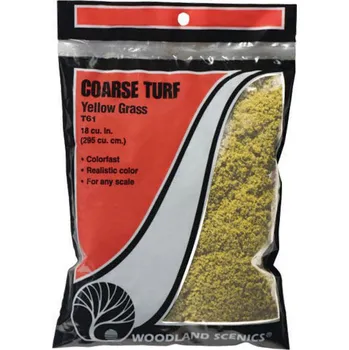 Modelová železnice posyp hrubý žlutý Woodland Scenics T61