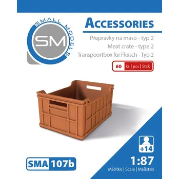 Modelová železnice přepravky na maso - typ 2 (60ks) Small Models 107b