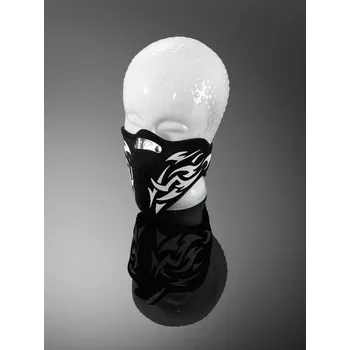 Osvětlení pro motocykl Obličejová maska HIGHWAY HAWK H-PRINT, hliníková spona na nos