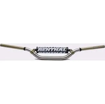 RENTHAL řídítka 1,1/8 CALA 28,6mm MX TWINWALL HANDLEBAR TANIUM RC HIGH PADDED, barva titanová s protektorem HONDA CRF 70 rok 04-10