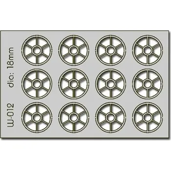 Modelová železnice kulatá okna průměr 18 mm 12ks Proses PW-012