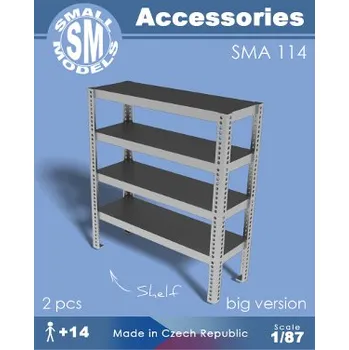 Modelová železnice regál - velký (2 ks) Small Models 114