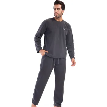 Pánské pyžamo Tmavě šedé hřejivé pánské pyžamo GOODHUE 1Z1697 šedá xl